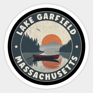 Lake Garfield Massachusetts Sunset Sticker